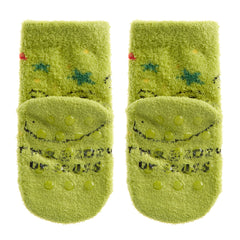 Girls Boys Unisex Fluffy Socks Cosy Novelty Grinch Themed Socks