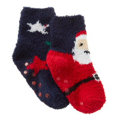 Girls Boys Unisex Christmas Novelty Fluffy Winter Socks with Grippers