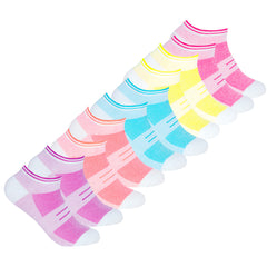 Womens Socks Low Cut Ankle Mesh Insert Trainer 5Pairs