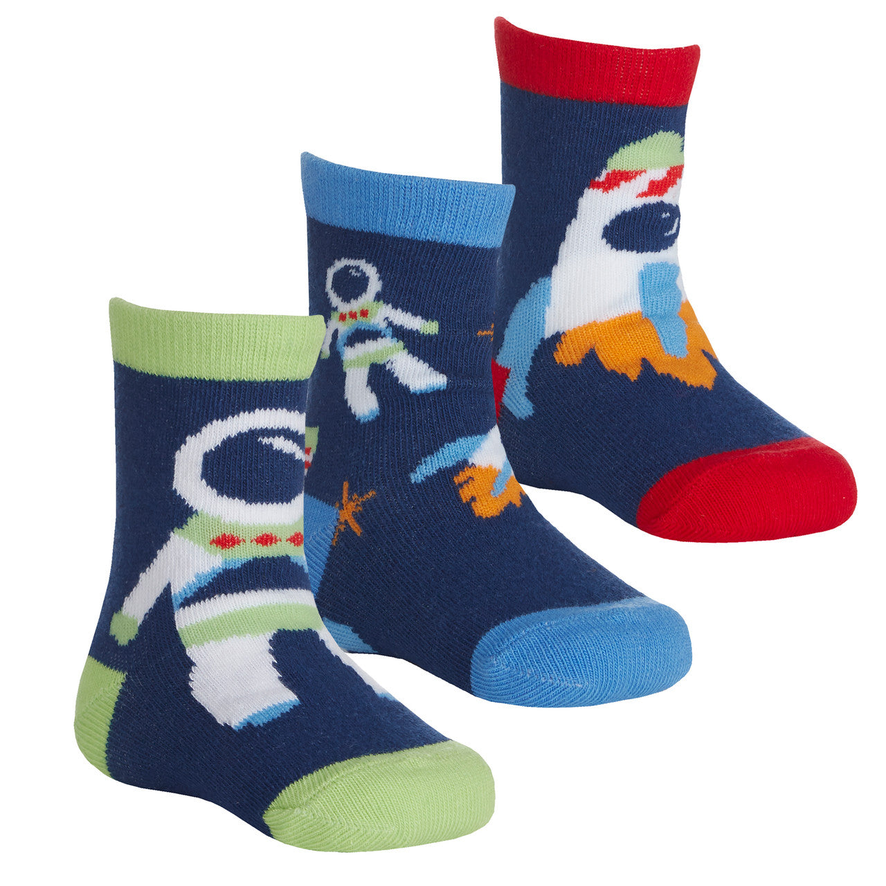 Baby Boys Space Novelty Socks 3 Pairs