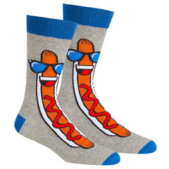 Mens Funky Funny Socks Hot Dog