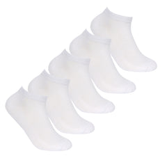 Womens Trainer Liner Socks Plain Ankle 5 Pairs