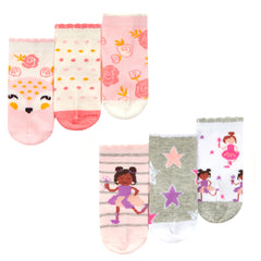 Baby Girls Scallop Edge Cotton Rich Crew Socks Coral