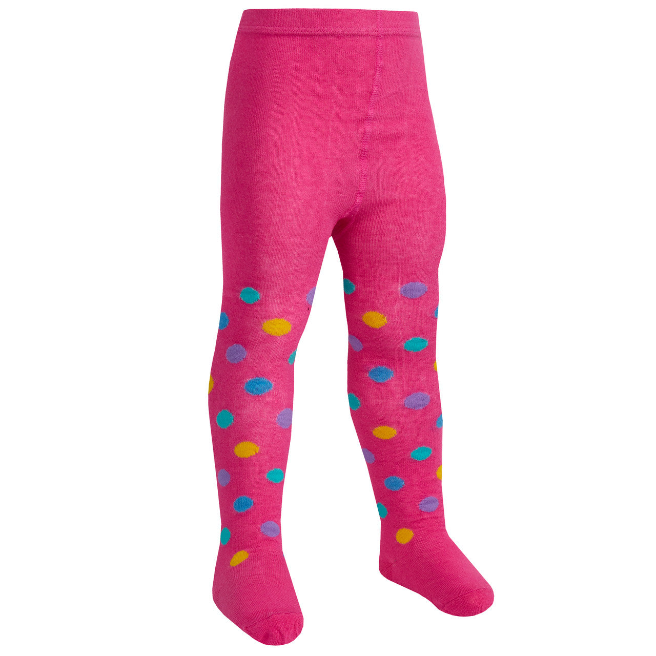 Baby Girls Designer Novelty Tights 1 Pair - Pink Spots