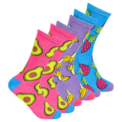 Womens Funky Funny Colourful Socks 3 Pairs