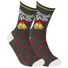 Womens Novelty Christmas Slogan Socks 1 Pair - Jingle Bells