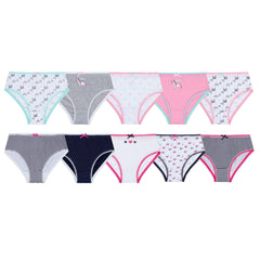 Girls Fun Novelty Print Brief Underwear Bunny Pack Of 5