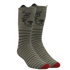 Men's 1 Pair Silly Animals Socks Dog Red