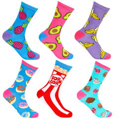 Womens Funky Funny Colourful Socks 3 Pairs