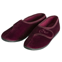 Womens Velour House Touch Luxury Slippers 2 Pack