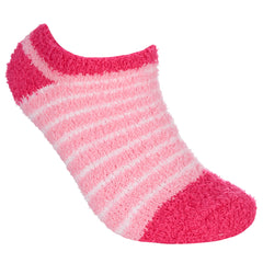 Womens Winter Trainer Liner Short Ankle Socks Pink