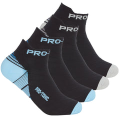 Womens Compression Trainer Low Cut Heel & Arch Support Socks 2 Pairs