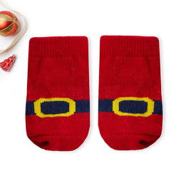 Baby Unisex Christmas Santa 3 Piece Hat Bib and Socks Gift Set