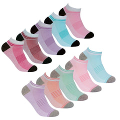 Womens Sports Trainer Socks Ankle Liners 5 Pairs