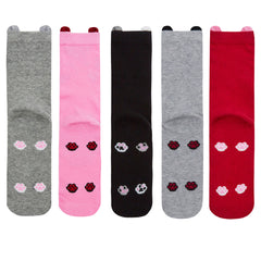 Womens Animals Cute Funny Odd Novelty Socks 5 Pairs Cats