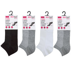 Womens Gym Socks Trainer Liners 20 Pairs