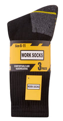 Mens Work Heavy Duty Thick Socks Assorted 3 Pairs