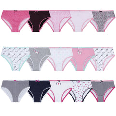 Girls Fun Novelty Print Brief Underwear Bunny Pack Of 5