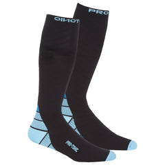 Mens 1 Pair Compression Knee High Sport Socks - Blue