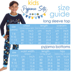 Kids Chanukah Long Sleeved Matching Pyjamas Family Lounge Sets Navy