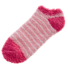 Womens Winter Trainer Liner Short Ankle Socks Pink