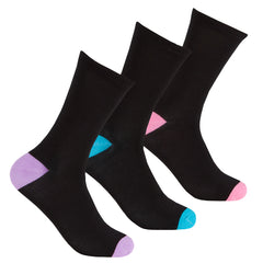 Womens Bamboo Mid Calf Socks 3 Pairs