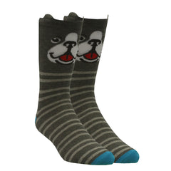 Men's 1 Pair Silly Animals Socks Dog Blue