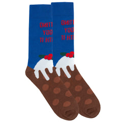 Mens Novelty Cotton Rich Christmas Funny Slogan Socks