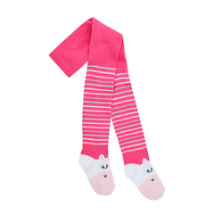 Baby Girls Novelty Tights 1 Pair Pink Unicorn