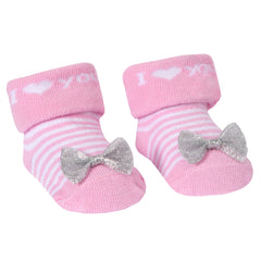 Baby Girls Novelty Socks And Matching Headband Set Stripe