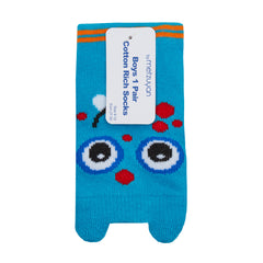 Boys Novelty Cartoon Socks 1 Pair Monster Blue