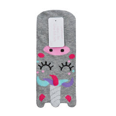 Womens Animals Cute Funny Odd Novelty Socks 1 Pair Unicorn Grey