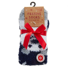 Womens Warm Fluffy Christmas Festive Winter Socks