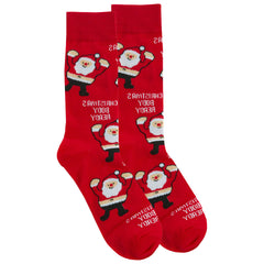 Mens Novelty Cotton Rich Christmas Funny Slogan Socks