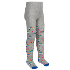 Girls Novelty Design Tights Rainbow Spots Stars 1 Pair