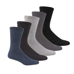 Mens Sports Big Foot Socks Assorted 5 Pairs