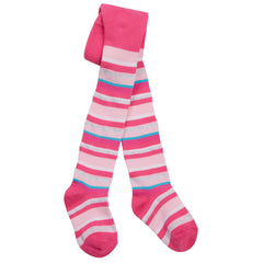 Baby Girls Stripe Printed Pattern Tights 1 Pair Pink