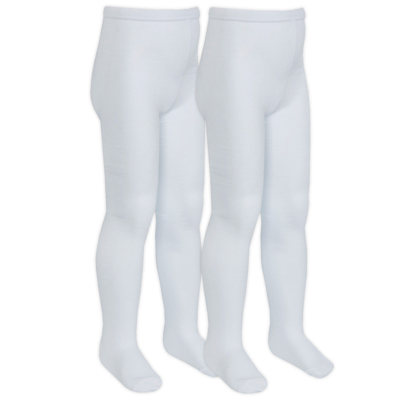 Girls Bamboo Super Gentle Soft Back To School Tights 2 Pairs - White