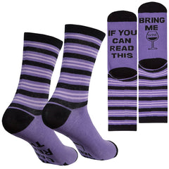 Womens Funny Slogan Design Mid Calf Novelty Socks 3 Pairs