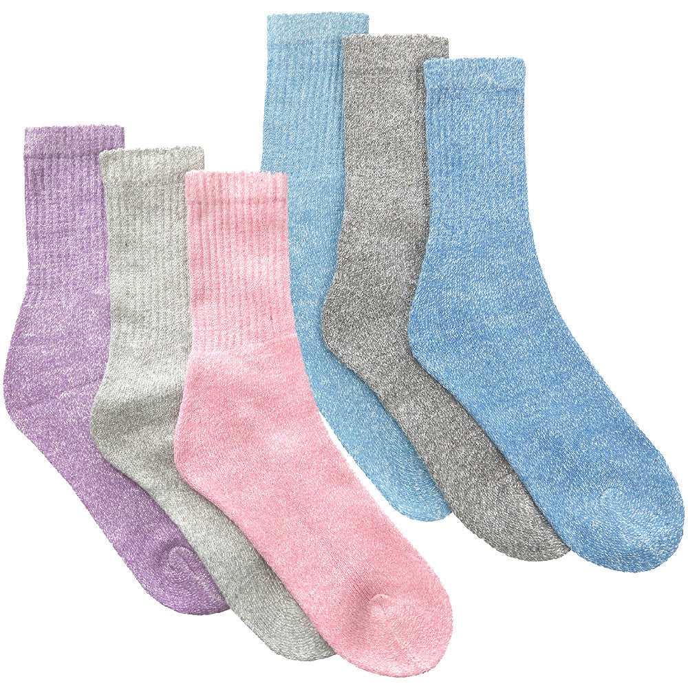 Ladies Boot Mid Calf Thick Winter Work Socks Multipack