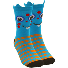 Boys Novelty Cartoon Socks 1 Pair Monster Blue