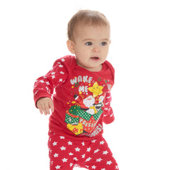 Baby Christmas Long Sleeved Santa Pyjamas Family Lounge Sets Red