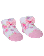 Baby Girls Novelty Socks And Matching Headband Set Ditsy