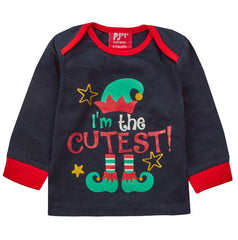 Baby Christmas Long Sleeved Matching Pyjamas Family Lounge Sets Navy