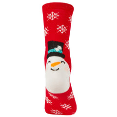 Womens Novelty Christmas Socks 3 Pairs - Green Santa