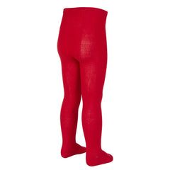 Girls Back To School Plain Tights Red - 1 Pair