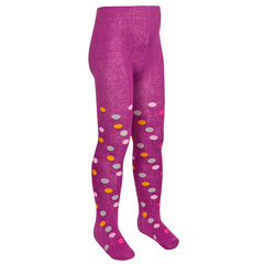 Girls Novelty Design Tights Rainbow Spots Stars 1 Pair