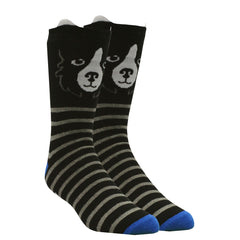 Men's 1 Pair Silly Animals Socks Dog Cobalt