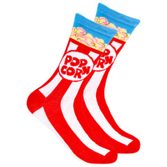 Womens Funky Funny Colourful Socks 1 Pair Popcorn