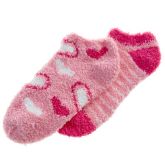 Womens Winter Trainer Liner Short Ankle Socks Pink